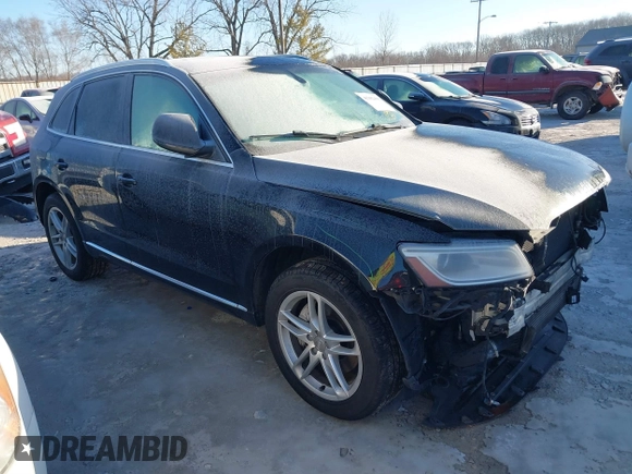 2014 Audi Q5 Premium Plus z VIN WA1CMAFP9EA043906, wystawiony jako IAAI lot #41382488 z przebiegiem 117 677 mil mil oraz . Historia ofert i sprzedaży dostępna na DreamBid. Obrazek 1.