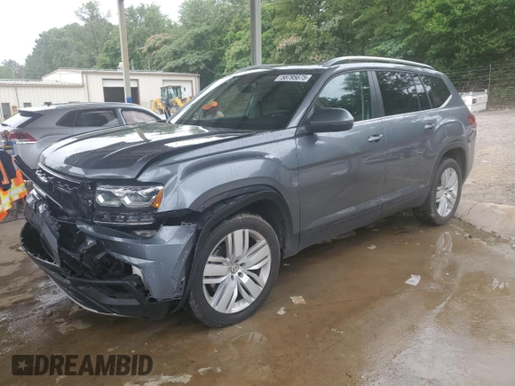 2019 Volkswagen Atlas SE z VIN 1V2WR2CA6KC601784, wystawiony jako Copart lot #58795675 z przebiegiem 80 528 mil mil oraz Szkoda całkowita • Salvage title. Historia ofert i sprzedaży dostępna na DreamBid. Obrazek 1.