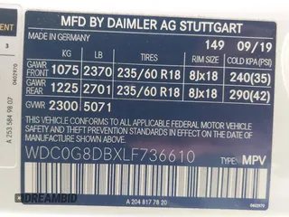 2020 Mercedes-Benz GLC 300 with VIN WDC0G8DBXLF736610, listed as a IAAI auction lot 42353177 with 45,652 mi miles and . Bid and sale history available at DreamBid. Image 9.