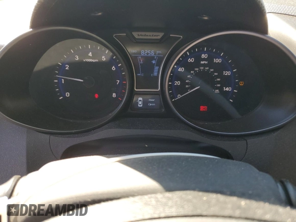2014 Hyundai Veloster Turbo with VIN KMHTC6AE8EU183757, listed as a Copart auction lot 47384425 with 82,561 mi miles and Salvage Title. Bid and sale history available at carsss.com. Image 9.