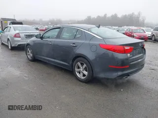 2015 Kia Optima LX with VIN KNAGM4A73F5625605, listed as a IAAI auction lot 41924411 with 104,153 mi miles. Bid and sale history available at carsss.com. Image 3.