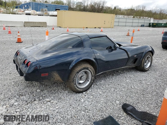 1979 Chevrolet Corvette with VIN 1Z8789S443088, listed as a Copart auction lot 54487225 with 22,449 mi miles and Salvage title. Bid and sale history available at DreamBid. Image 3.