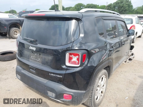 2018 Jeep Renegade Limited with VIN ZACCJADB7JPH33038, listed as a IAAI auction lot 42151122 with 84,688 mi miles and . Bid and sale history available at DreamBid. Image 4.