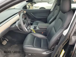 2021 Tesla Model Y Long Range with VIN 5YJYGDEE0MF183109, listed as a Copart auction lot 49760675 with 37,831 mi miles and Salvage Title. Bid and sale history available at DreamBid. Image 7.
