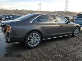 2015 Audi A8 L 4.0T with VIN WAU32AFD9FN032185, listed as a Copart auction lot 82922154 with 44,766 mi miles and Salvage Title. Bid and sale history available at carsss.com. Image 3.