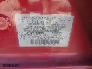 2015 Nissan Versa SV with VIN 3N1CN7AP5FL840101, listed as a IAAI auction lot 41818458 with 156,203 mi miles. Bid and sale history available at carsss.com. Image 9.