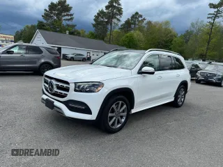 2020 Mercedes-Benz GLS 450 with VIN 4JGFF5KE0LA160663, listed as a Copart auction lot 56887105 with 96,438 mi miles and Clean Title. Bid and sale history available at DreamBid. Image 1.