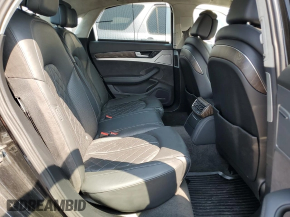 2017 Audi A8 with VIN WAUJ4AFD2HN001445, listed as a Copart auction lot 60271945 with 27,273 mi miles and Salvage title. Bid and sale history available at DreamBid. Image 10.