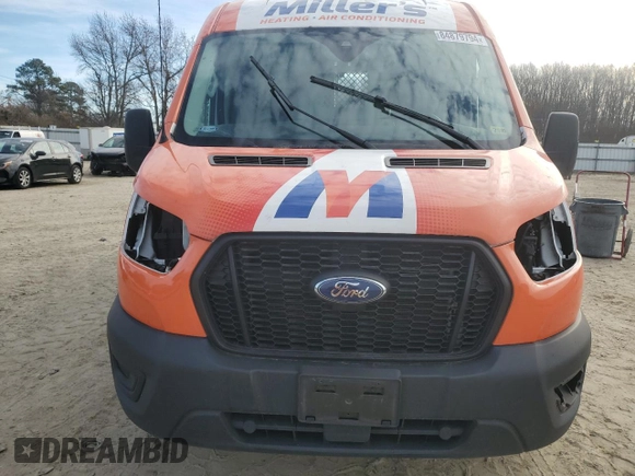 2022 Ford Transit Cargo with VIN 1FTBR1C87NKA45518, listed as a Copart auction lot 84879794 with 54,272 mi miles and Salvage Title. Bid and sale history available at DreamBid. Image 5.