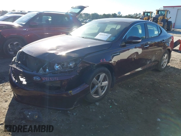 2015 Kia Optima LX with VIN 5XXGM4A79FG384762, listed as a IAAI auction lot 40919391 with 183,379 mi miles. Bid and sale history available at carsss.com. Image 17.