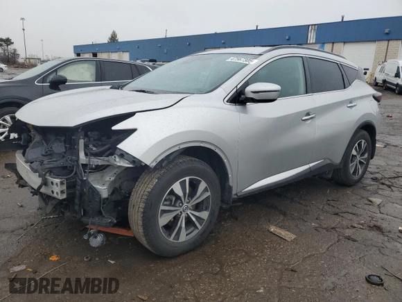 2021 Nissan Murano SV with VIN 5N1AZ2BS6MC104884, listed as a Copart auction lot 47567305 with 36,331 mi miles and Salvage Title. Bid and sale history available at DreamBid. Image 1.