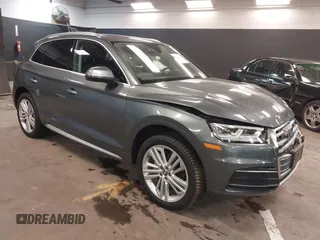 2018 Audi Q5 Premium Plus with VIN WA1BNAFY3J2238745, listed as a IAAI auction lot 42280320 with 48,256 mi miles and . Bid and sale history available at DreamBid. Image 1.