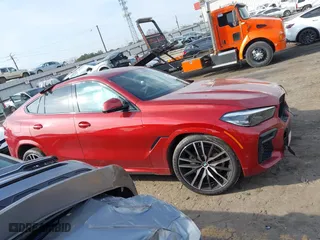 2022 BMW X6 xDrive40i with VIN 5UXCY6C02N9N38589, listed as a IAAI auction lot 41450102 with 1 mi miles. Bid and sale history available at carsss.com. Image 13.