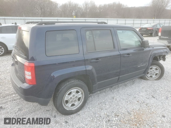 2016 Jeep Patriot Sport with VIN 1C4NJRBBXGD668977, listed as a Copart auction lot 47296975 with 151,476 mi miles and Clean Title. Bid and sale history available at carsss.com. Image 3.