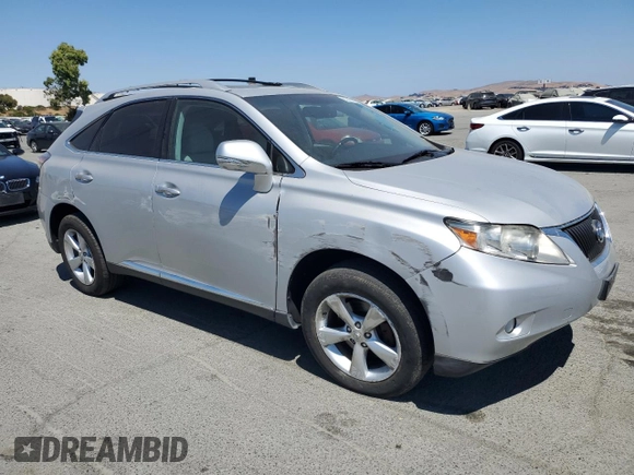 2011 Lexus RX 350 with VIN 2T2BK1BA7BC104102, listed as a Copart auction lot 65045435 with 125,374 mi miles and Salvage title. Bid and sale history available at DreamBid. Image 4.