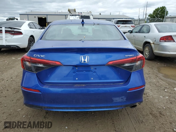 2023 Honda Civic Sport with VIN 2HGFE2F50PH541521, listed as a Copart auction lot 51367805 with 31,394 mi miles and Salvage title. Bid and sale history available at DreamBid. Image 6.