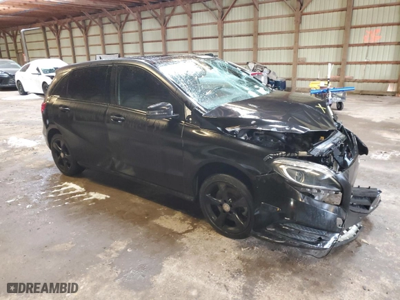 2014 Mercedes-Benz B-Class B 250 Sports Tourer with VIN WDDMH4EB2EJ248589, listed as a Copart auction lot 43071585 with 146,652 mi miles and Salvage Title. Bid and sale history available at carsss.com. Image 4.