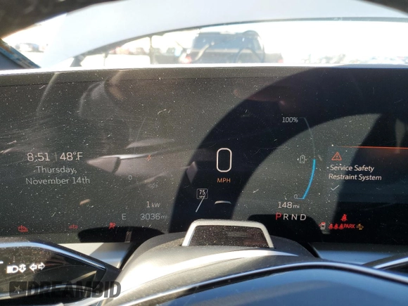 2024 Cadillac LYRIQ Sport z VIN 1GYKPWRK9RZ123889, wystawiony jako Copart lot #80591984 z przebiegiem 3 036 mil mil oraz Szkoda całkowita • Salvage title. Historia ofert i sprzedaży dostępna na DreamBid. Obrazek 9.