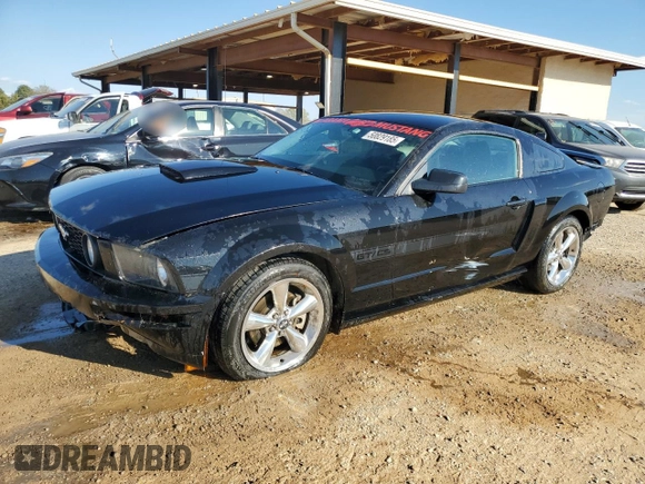 2007 Ford Mustang GT Deluxe with VIN 1ZVFT82HX75245627, listed as a Copart auction lot 50829185 with 46,175 mi miles and Salvage Title. Bid and sale history available at carsss.com. Image 1.
