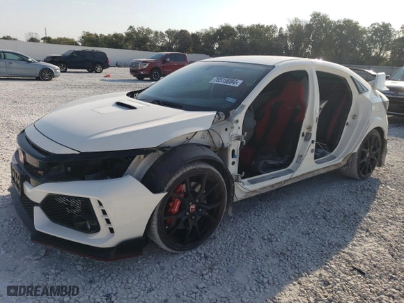 2019 Honda Civic Type R Touring with VIN SHHFK8G7XKU205589, listed as a Copart auction lot 76519084 with 38,932 mi miles and Salvage Title. Bid and sale history available at carsss.com. Image 1.
