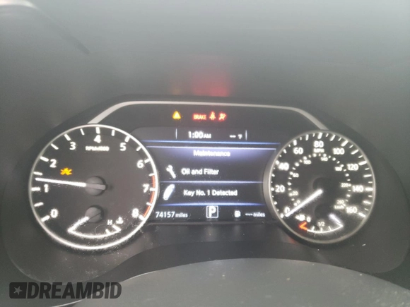 2016 Nissan Maxima SL with VIN 1N4AA6AP7GC905950, listed as a Copart auction lot 77975563 with 74,157 mi miles and Salvage Title. Bid and sale history available at DreamBid. Image 9.