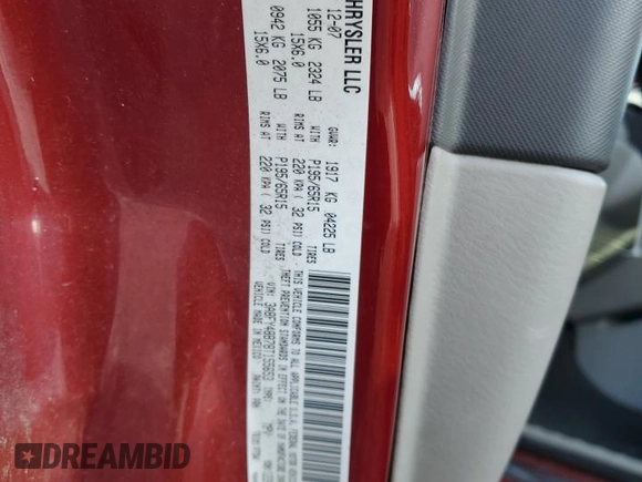 2008 Chrysler PT Cruiser with VIN 3A8FY48B78T155653, listed as a Copart auction lot 56373975 with Not provided miles and Non repairable. Bid and sale history available at DreamBid. Image 13.