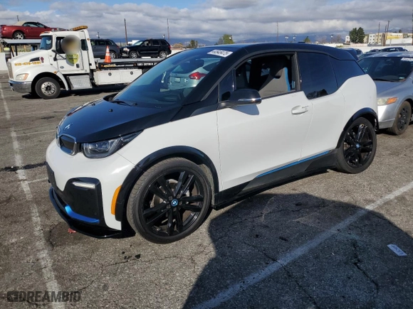 2019 BMW i3 s with VIN WBY8P8C59K7E24874, listed as a Copart auction lot 44648475 with 44,768 mi miles and Salvage Title. Bid and sale history available at carsss.com. Image 1.