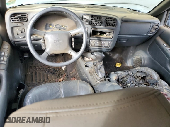 2001 GMC Jimmy SLE with VIN 1GKDT13W912219905, listed as a Copart auction lot 45172185 with 0 mi miles and Salvage Title. Bid and sale history available at carsss.com. Image 8.