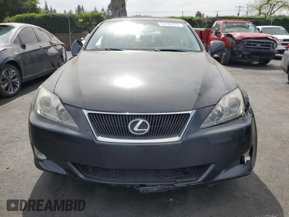 2008 Lexus IS 350 with VIN JTHBE262582013646, listed as a Copart auction lot 53187215 with 130,826 mi miles and Clean title. Bid and sale history available at DreamBid. Image 5.