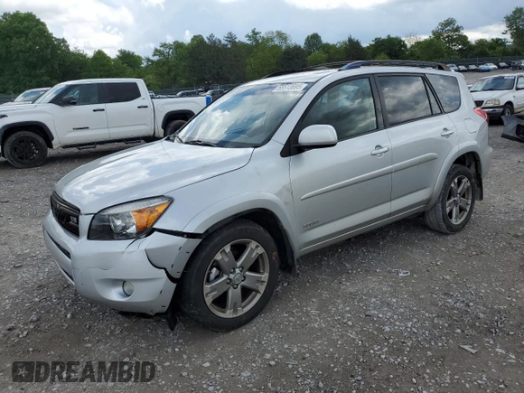 2008 Toyota RAV4 Sport with VIN JTMBK32V185056847, listed as a Copart auction lot 55513695 with 205,866 mi miles and Salvage title. Bid and sale history available at DreamBid. Image 1.
