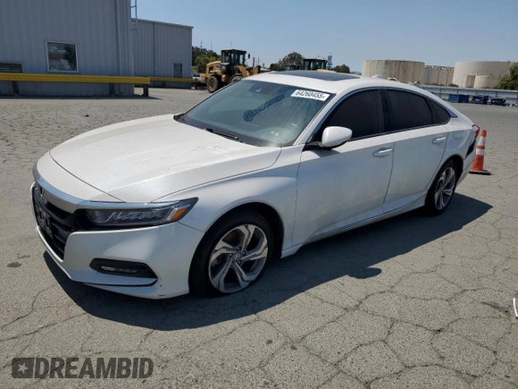 2018 Honda Accord EX-L with VIN 1HGCV2F52JA033835, listed as a Copart auction lot 64260455 with 256,087 mi miles and Salvage title. Bid and sale history available at DreamBid. Image 1.