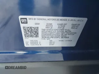 2023 GMC Terrain SLT z VIN 3GKALPEG0PL167003, wystawiony jako IAAI lot #42155979 z przebiegiem 42 120 mil mil oraz . Historia ofert i sprzedaży dostępna na DreamBid. Obrazek 9.