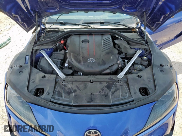 2023 Toyota Supra 3.0 with VIN WZ1DB0G05PW054758, listed as a Copart auction lot 60202015 with 32,974 mi miles and Salvage title. Bid and sale history available at DreamBid. Image 11.