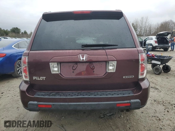 2007 Honda Pilot EX with VIN 2HKYF18467H511076, listed as a Copart auction lot 48763445 with 127,047 mi miles and Clean Title. Bid and sale history available at DreamBid. Image 6.