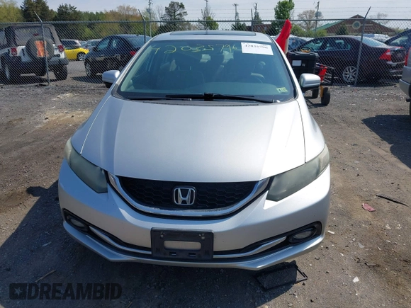 2015 Honda Civic Sedan EX-L with VIN 19XFB2F91FE055109, listed as a IAAI auction lot 42035796 with 199,557 mi miles. Bid and sale history available at carsss.com. Image 12.