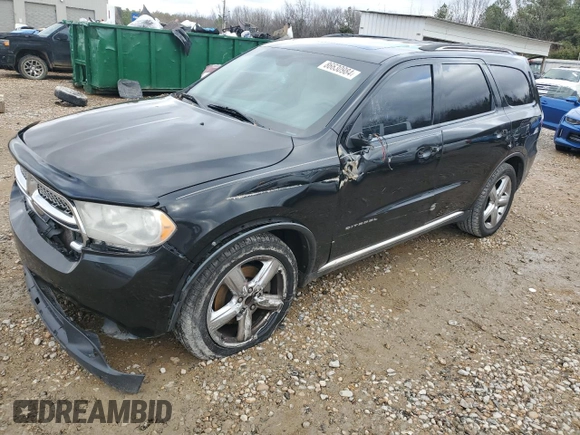 2013 Dodge Durango Citadel with VIN 1C4SDHET8DC552512, listed as a Copart auction lot 86630984 with 237,836 mi miles and Salvage Title. Bid and sale history available at carsss.com. Image 1.