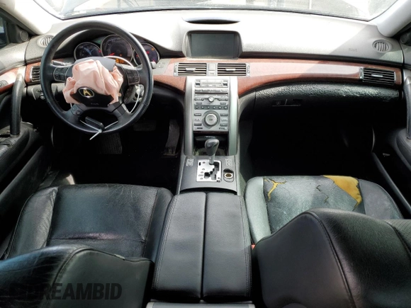 2008 Acura RL with VIN JH4KB16568C004350, listed as a Copart auction lot 46623315 with 178,744 mi miles and Salvage Title. Bid and sale history available at DreamBid. Image 8.