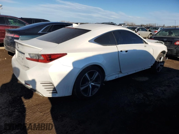 2018 Lexus RC with VIN JTHS85BC8J5004161, listed as a Copart auction lot 89194725 with 71,105 mi miles and Salvage Title. Bid and sale history available at carsss.com. Image 3.