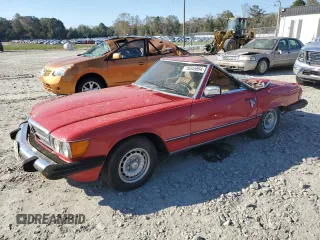 1982 Mercedes-Benz 380 with VIN WDBBA45A5CB014255, listed as a Copart auction lot 76545864 with 168,557 mi miles and Salvage Title. Bid and sale history available at carsss.com. Image 1.