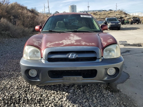 2005 Hyundai Santa Fe GLS with VIN KM8SC73DX5U940101, listed as a Copart auction lot 46112455 with 157,812 mi miles and Salvage Title. Bid and sale history available at carsss.com. Image 5.