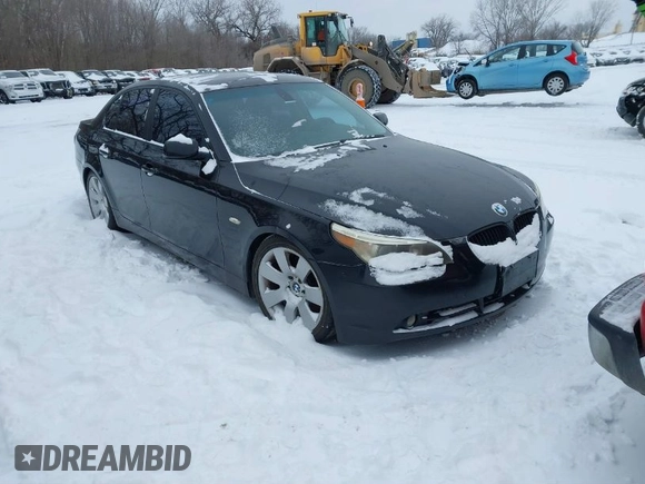2004 BMW 5 Series 530i with VIN WBANA73534B803668, listed as a IAAI auction lot 41570307 with Not Provided miles and . Bid and sale history available at carsss.com. Image 1.