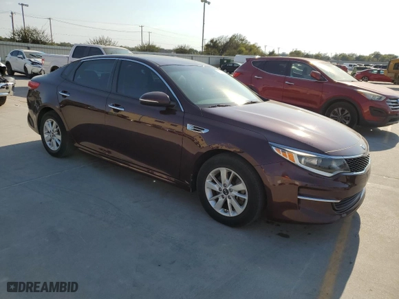 2018 Kia Optima LX with VIN 5XXGT4L39JG240201, listed as a Copart auction lot 74703234 with 92,837 mi miles and Salvage Title. Bid and sale history available at carsss.com. Image 4.