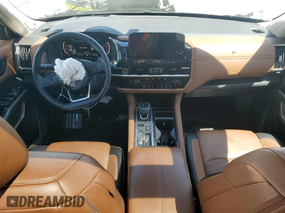 2023 Nissan Pathfinder Platinum with VIN 5N1DR3DH9PC271555, listed as a Copart auction lot 55028165 with 14,137 mi miles and Salvage title. Bid and sale history available at DreamBid. Image 8.
