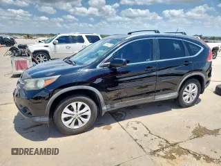 2012 Honda CR-V EX-L with VIN 2HKRM4H77CH600199, listed as a Copart auction lot 61912175 with 124,292 mi miles and Salvage title. Bid and sale history available at DreamBid. Image 1.