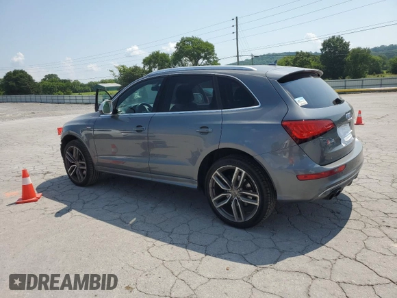 2014 Audi SQ5 Prestige with VIN WA1VGAFPXEA097666, listed as a Copart auction lot 62520445 with 89,596 mi miles and Salvage title. Bid and sale history available at DreamBid. Image 2.