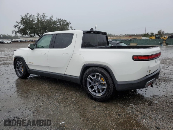 2023 Rivian R1T Adventure with VIN 7FCTGAAA2PN021915, listed as a Copart auction lot 46351415 with Not Provided miles and Non Repairable. Bid and sale history available at carsss.com. Image 2.