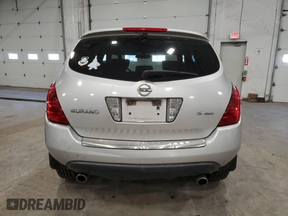 2007 Nissan Murano SL z VIN JN8AZ08WX7W630221, wystawiony jako Copart lot #54182275 z przebiegiem 196 862 mil mil oraz Czysty tytuł • Clean title. Historia ofert i sprzedaży dostępna na DreamBid. Obrazek 6.