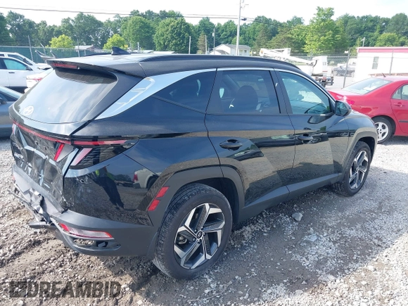 2023 Hyundai Tucson SEL with VIN 5NMJFCAE7PH283232, listed as a IAAI auction lot 39676223 with 7,893 mi miles and . Bid and sale history available at DreamBid. Image 4.