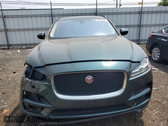 2017 Jaguar F-Pace 35t Prestige with VIN SADCK2BV5HA885091, listed as a Copart auction lot 59938185 with 70,648 mi miles and Salvage title. Bid and sale history available at DreamBid. Image 5.