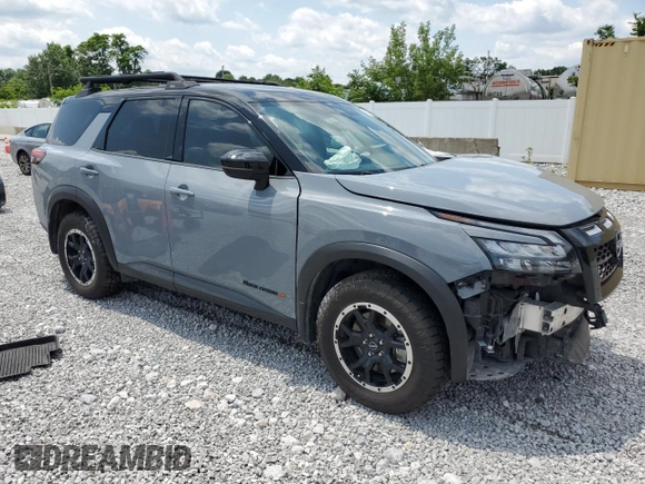 2023 Nissan Pathfinder Rock Creek with VIN 5N1DR3BD9PC237440, listed as a Copart auction lot 60357995 with 64,541 mi miles and Salvage title. Bid and sale history available at DreamBid. Image 4.